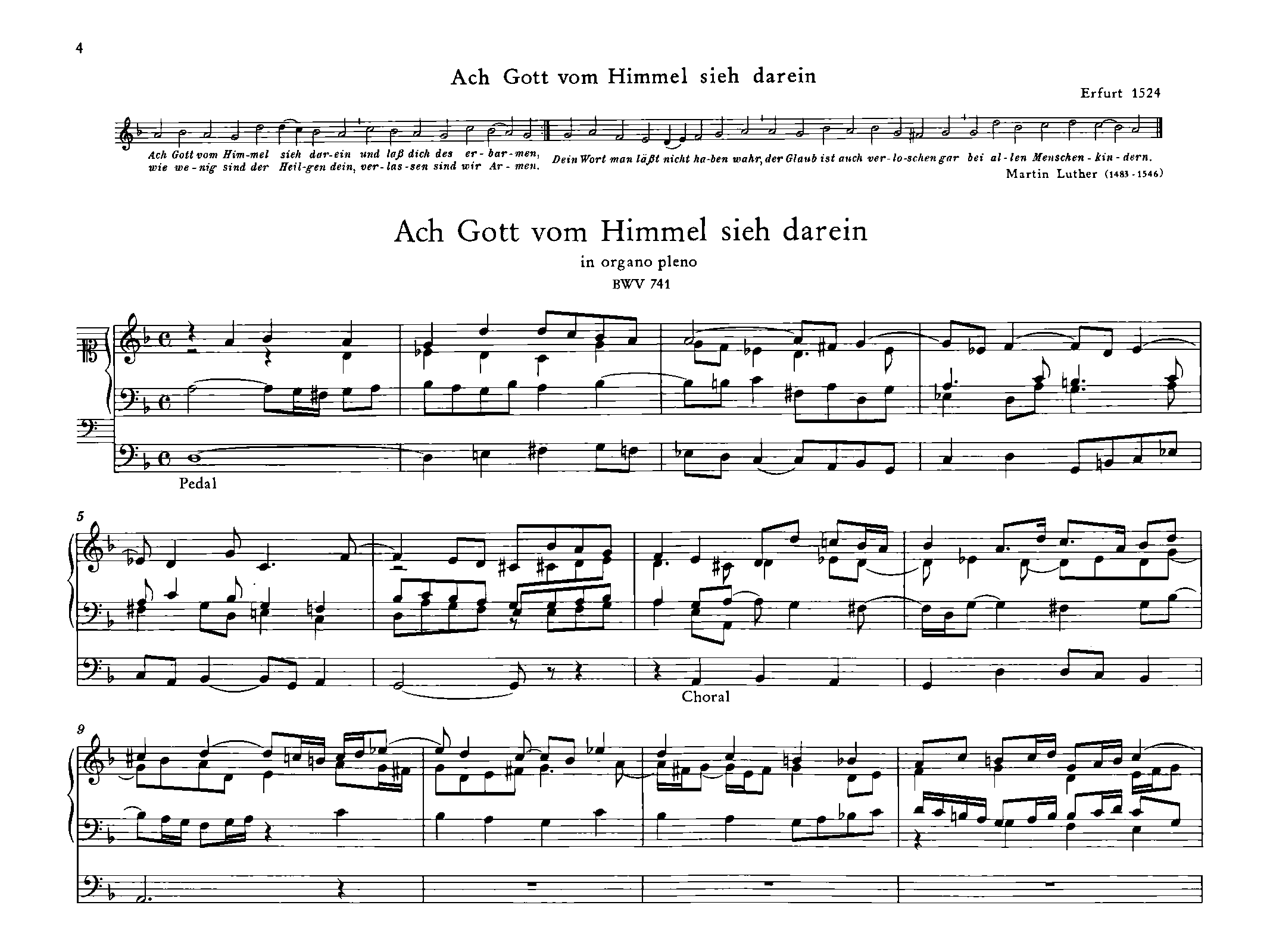 Ach Gott vom Himmel sieh darein, BWV 741 (Bach, Johann Sebastian) IMSLP