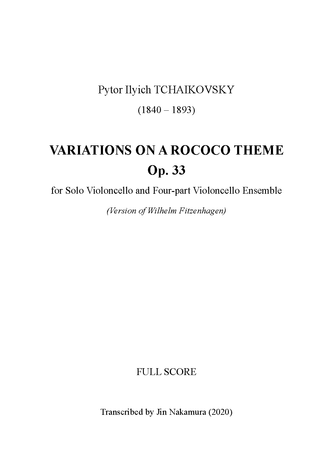 File:PMLP4622-Tchaikovsky - Variations on a Rococo Theme Op. 33, arrangement for 5 Cellos (Full Score).pdf