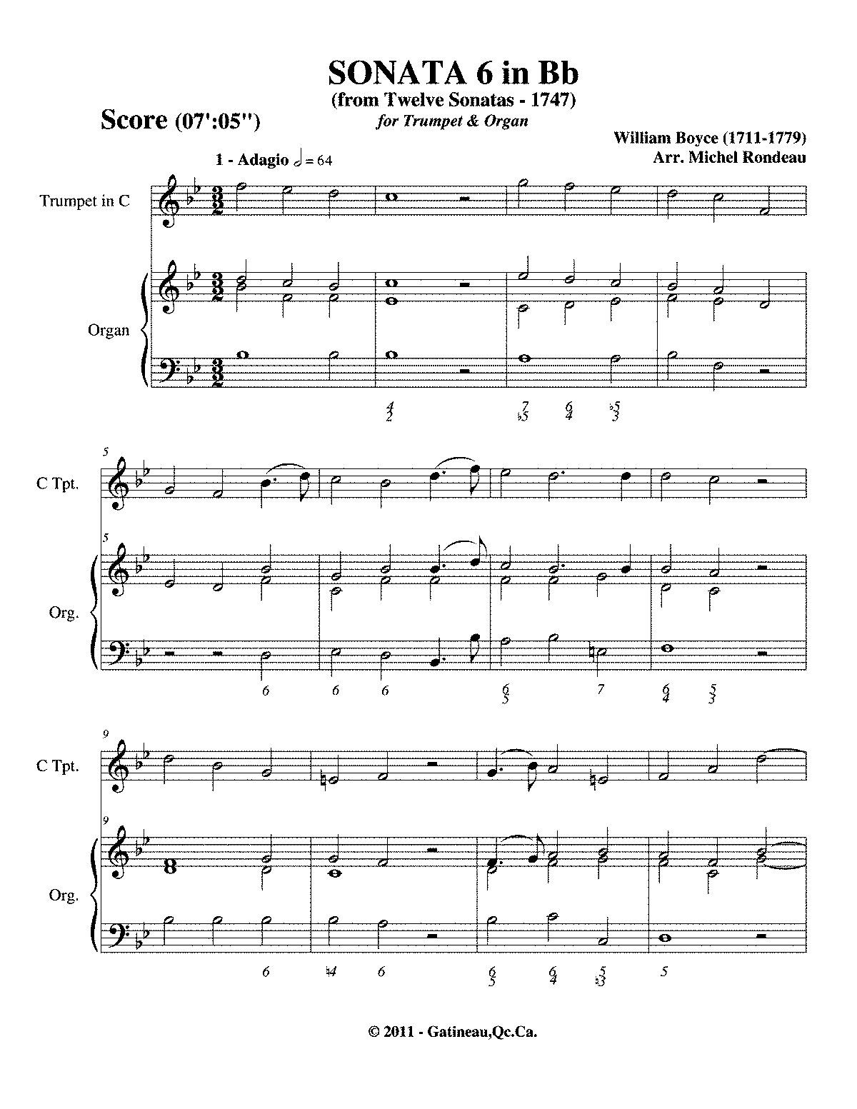 12 Trio Sonatas (Boyce, William) - IMSLP: Free Sheet Music PDF Download