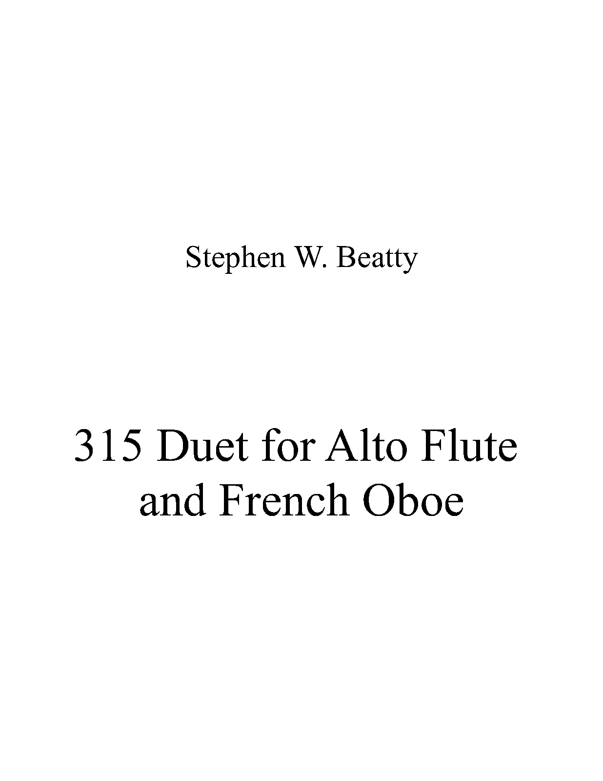 Duet for Alto Flute and Oboe, Op.315 (Beatty, Stephen W.) IMSLP