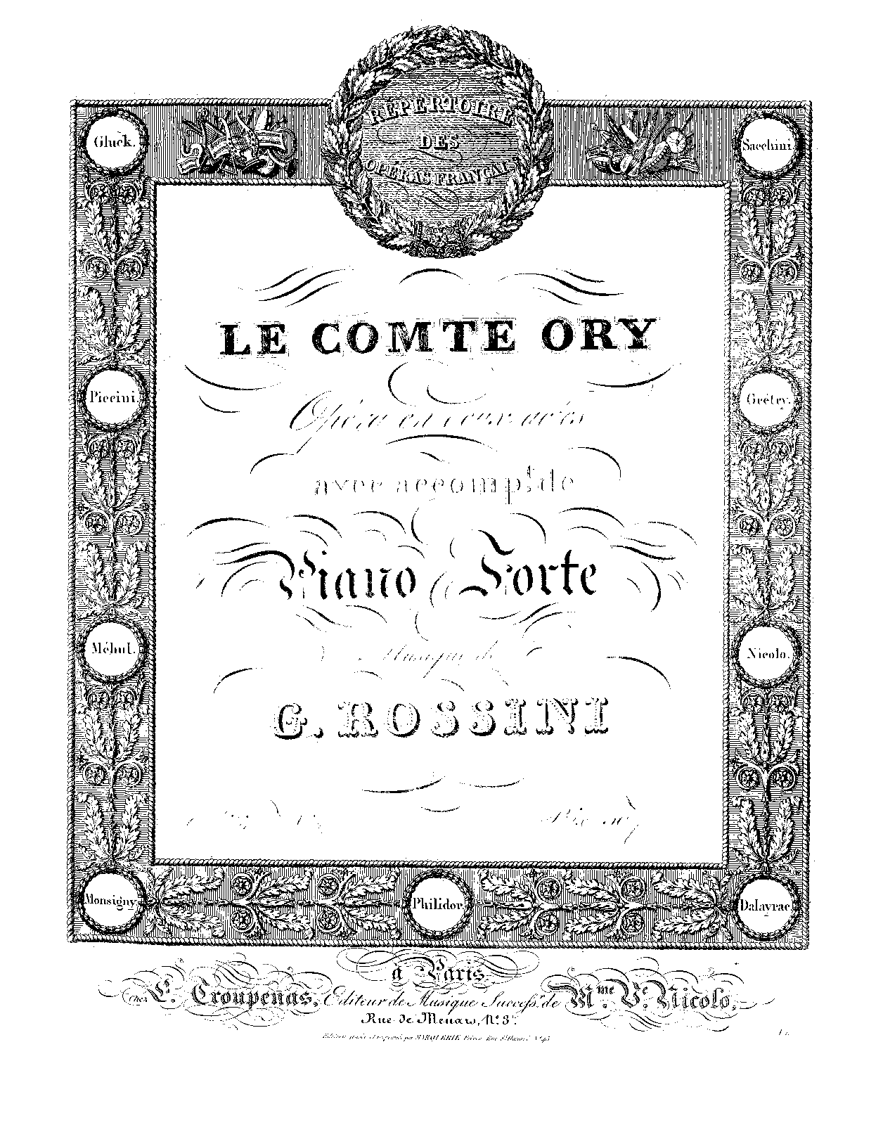 Le comte Ory (Rossini, Gioacchino) IMSLP
