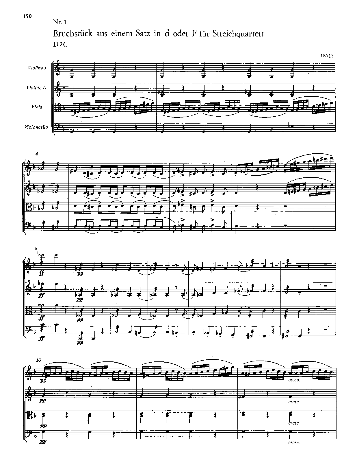 String Quartet Movement in {{K
