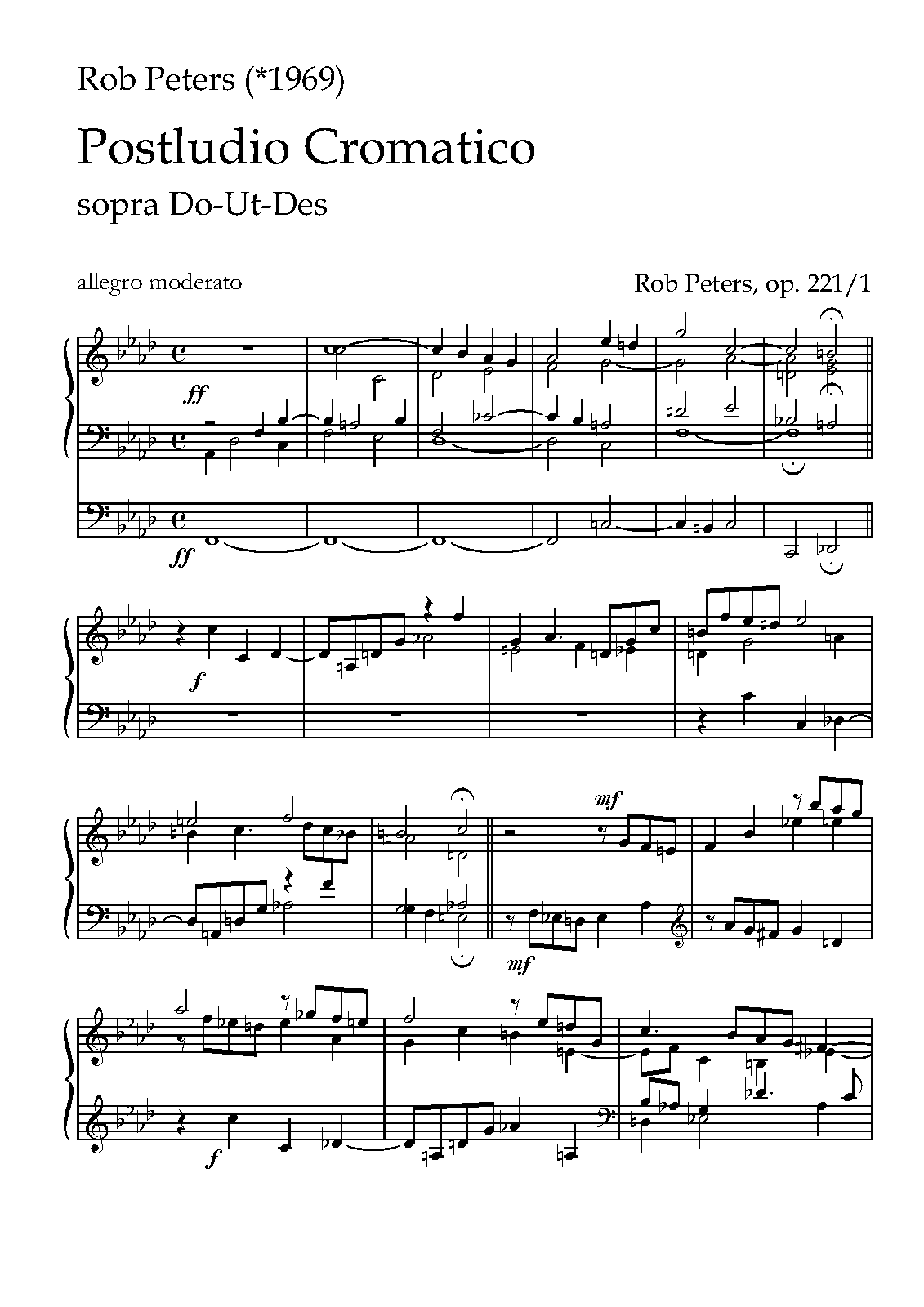 3 Postludes for Organ, Op.221 (Peters, Rob) - IMSLP