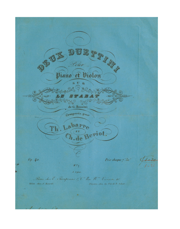 2 Duettini sur 'Le Stabat'