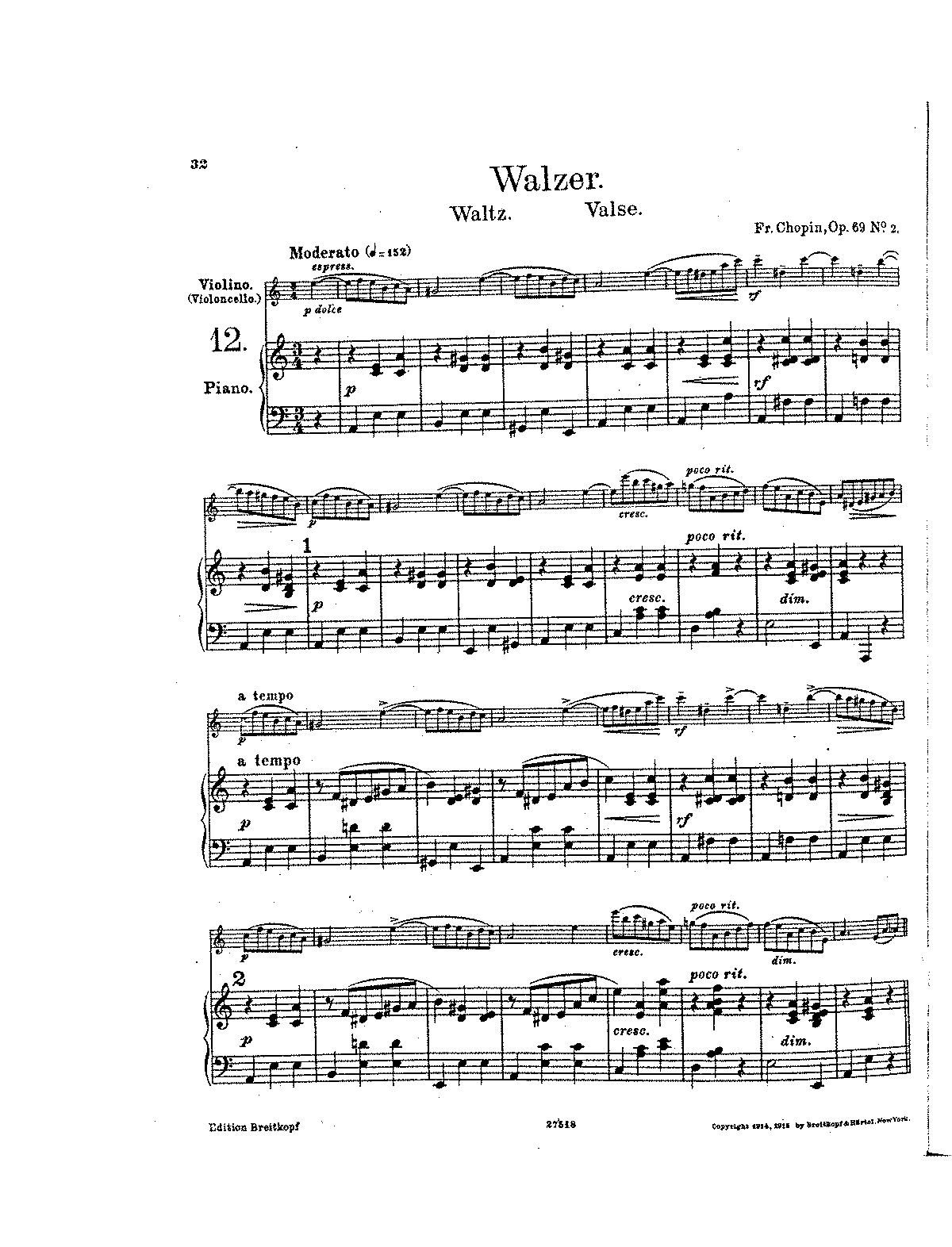 Waltzes, Op.69 (Chopin, Frédéric) - IMSLP: Free Sheet Music PDF Download