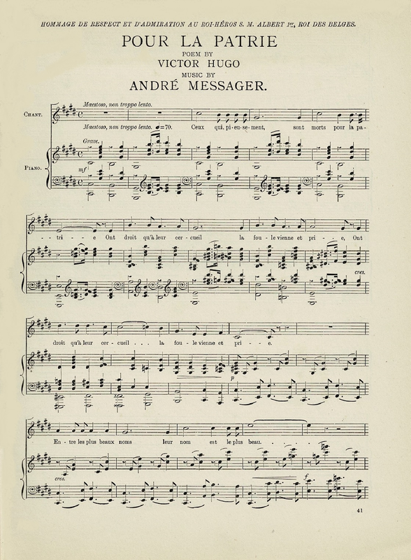 Pour la patrie (Messager, André) IMSLP