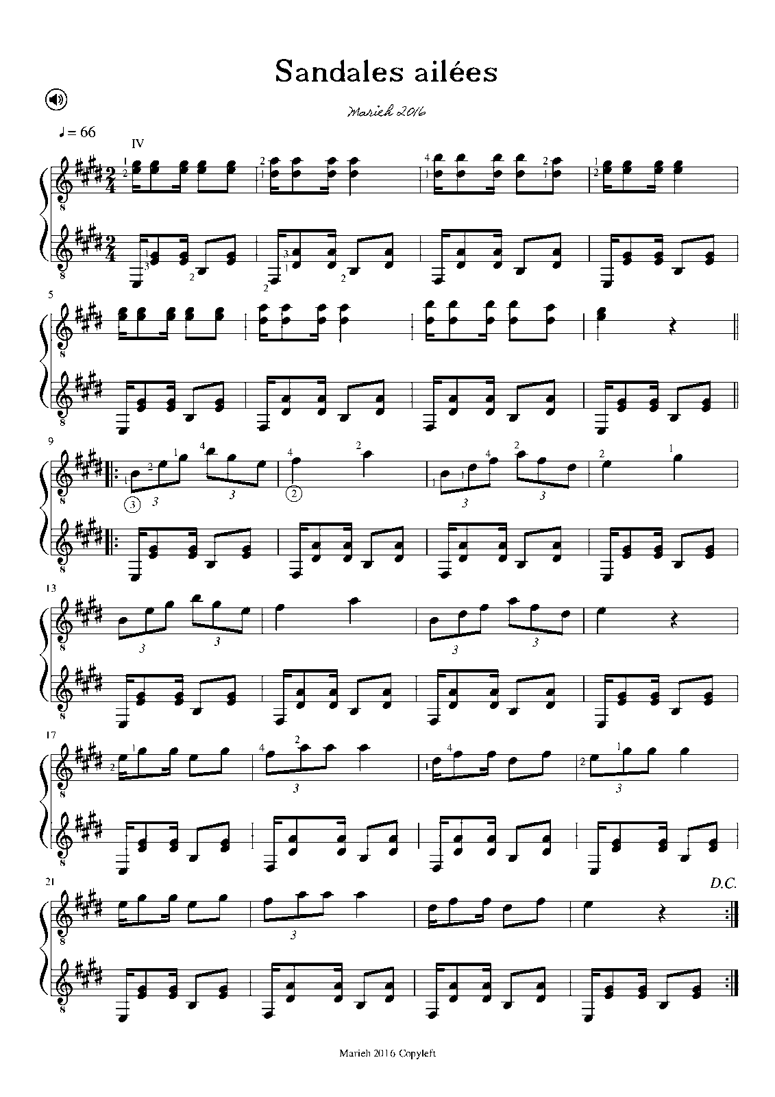 Sandales Ailées (Marieh, Marieh) - IMSLP