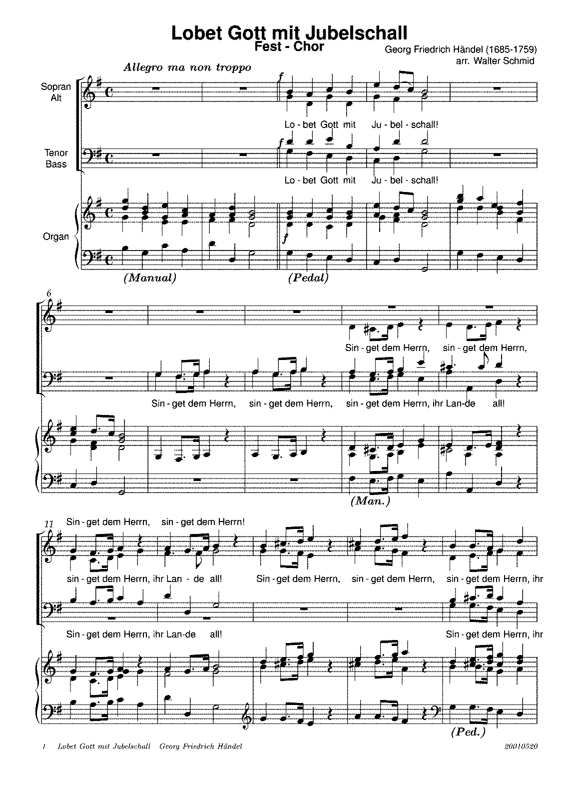 Alexander's Feast, Hwv 75 (handel, George Frideric) - Imslp: Free Sheet 