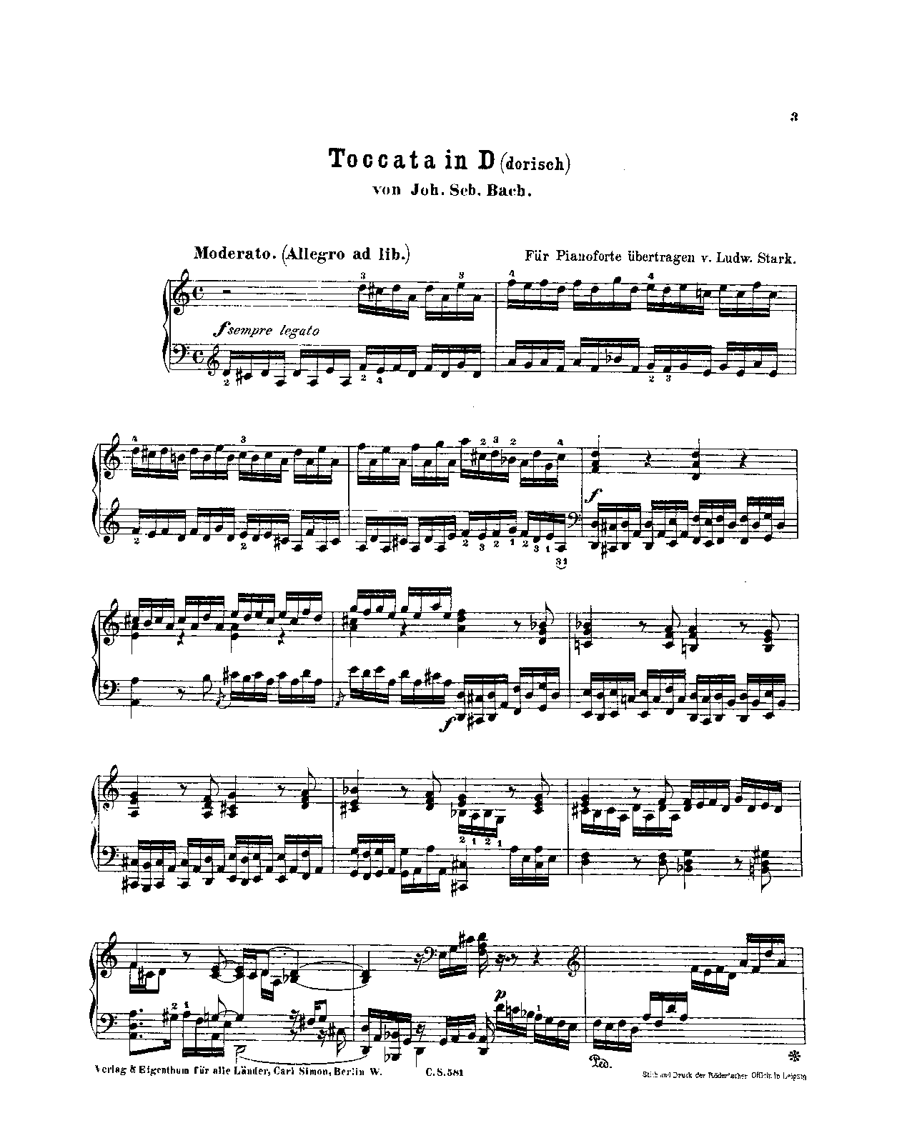 Toccata And Fugue In D Minor Dracula Toccata and Fugue in D minor, BWV 538 (Bach, Johann Sebastian) - IMSLP