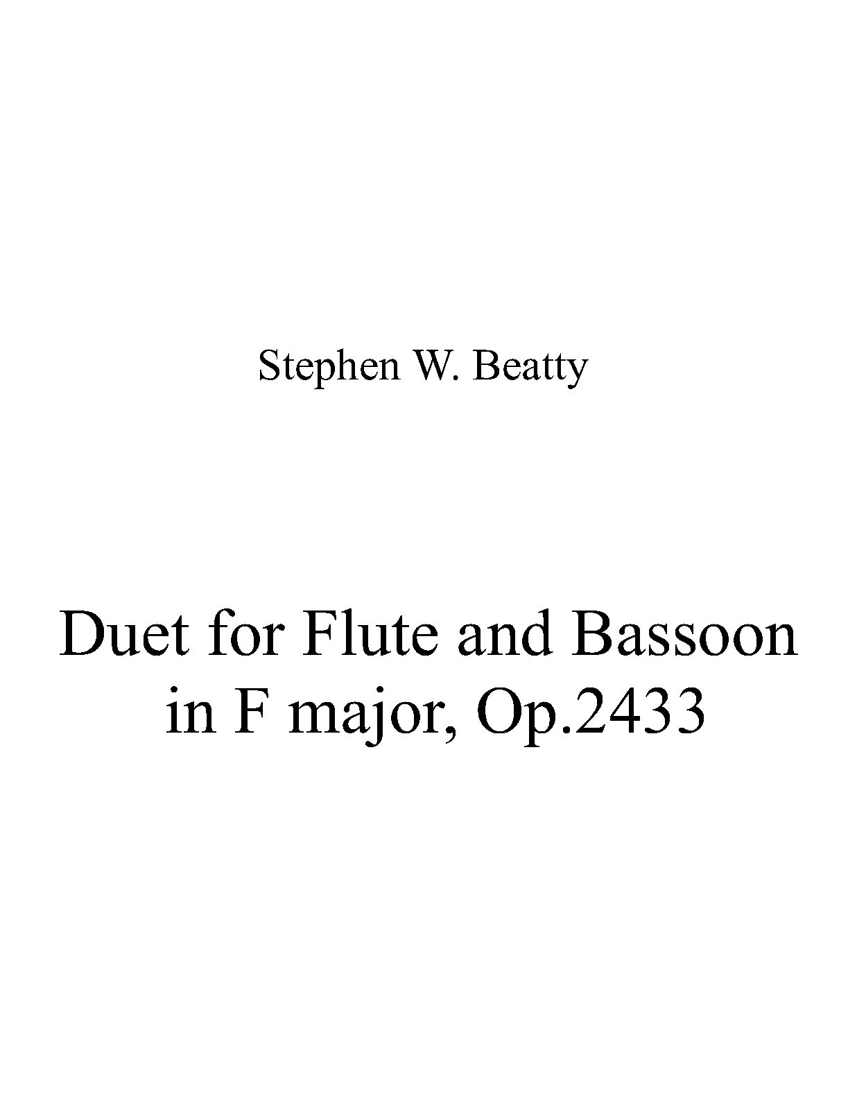Duet for Flute and Bassoon in F major, Op.2433 (Beatty, Stephen W.) IMSLP