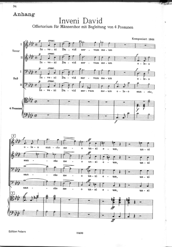 Inveni David, WAB 19 (Bruckner, Anton) IMSLP Free Sheet Music PDF