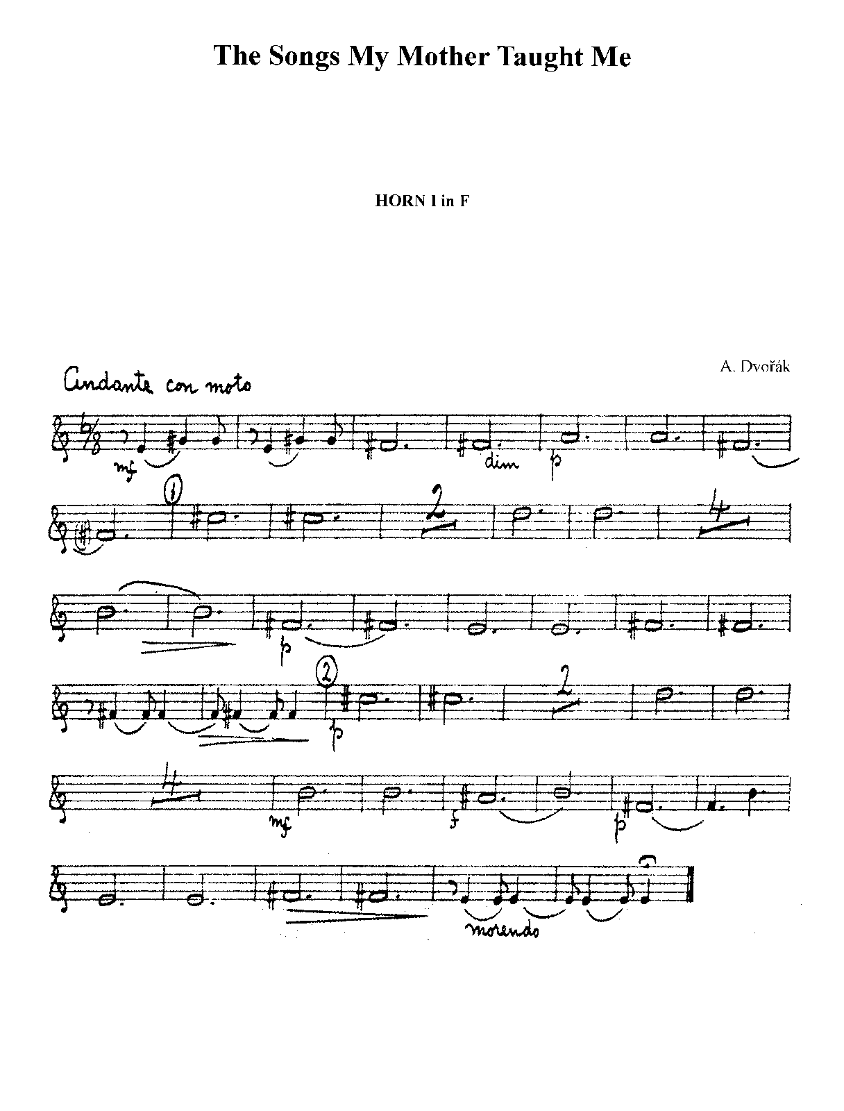 File:PMLP87717-05. DVORAK - SONGS MY MOTHER TAUGHT ME, OP. 55.4 (D) - Horn 1-2.pdf