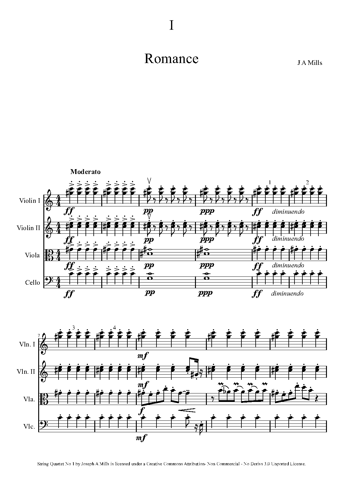 String Quartet No.1 (Mills, Joseph) IMSLP