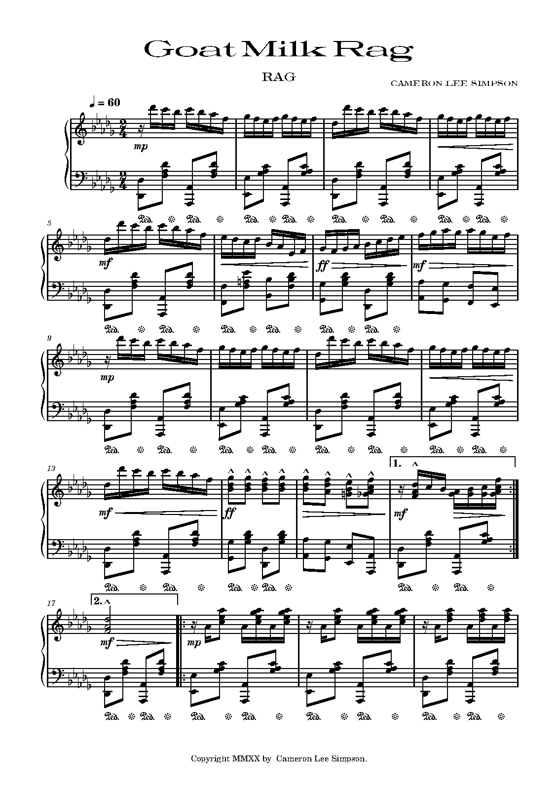 Goat Milk Rag (Simpson, Cameron Lee) - IMSLP