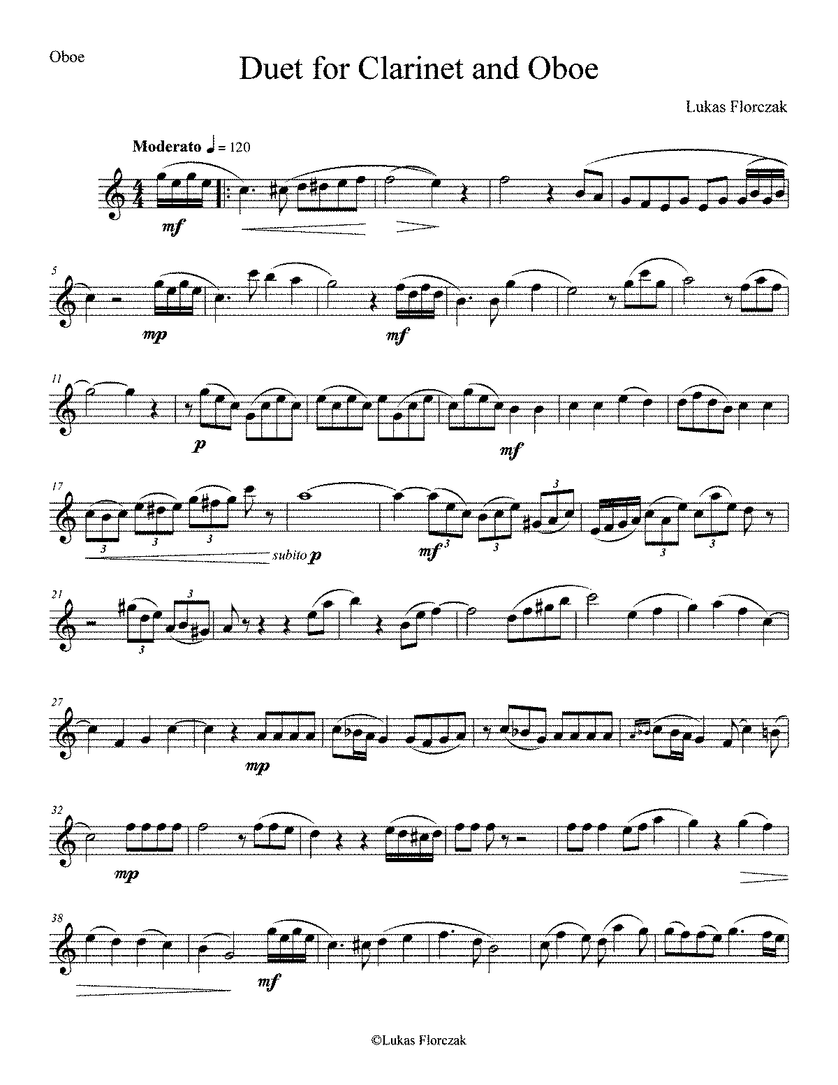 Duet for and Oboe, Mn.88 (Florczak, Lukas) IMSLP