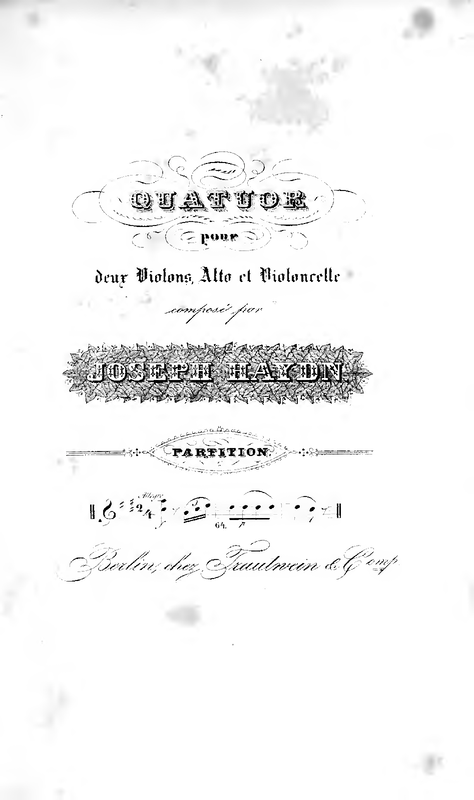 String Quartets, Op.2 (Haydn, Joseph) IMSLP Free Sheet Music PDF