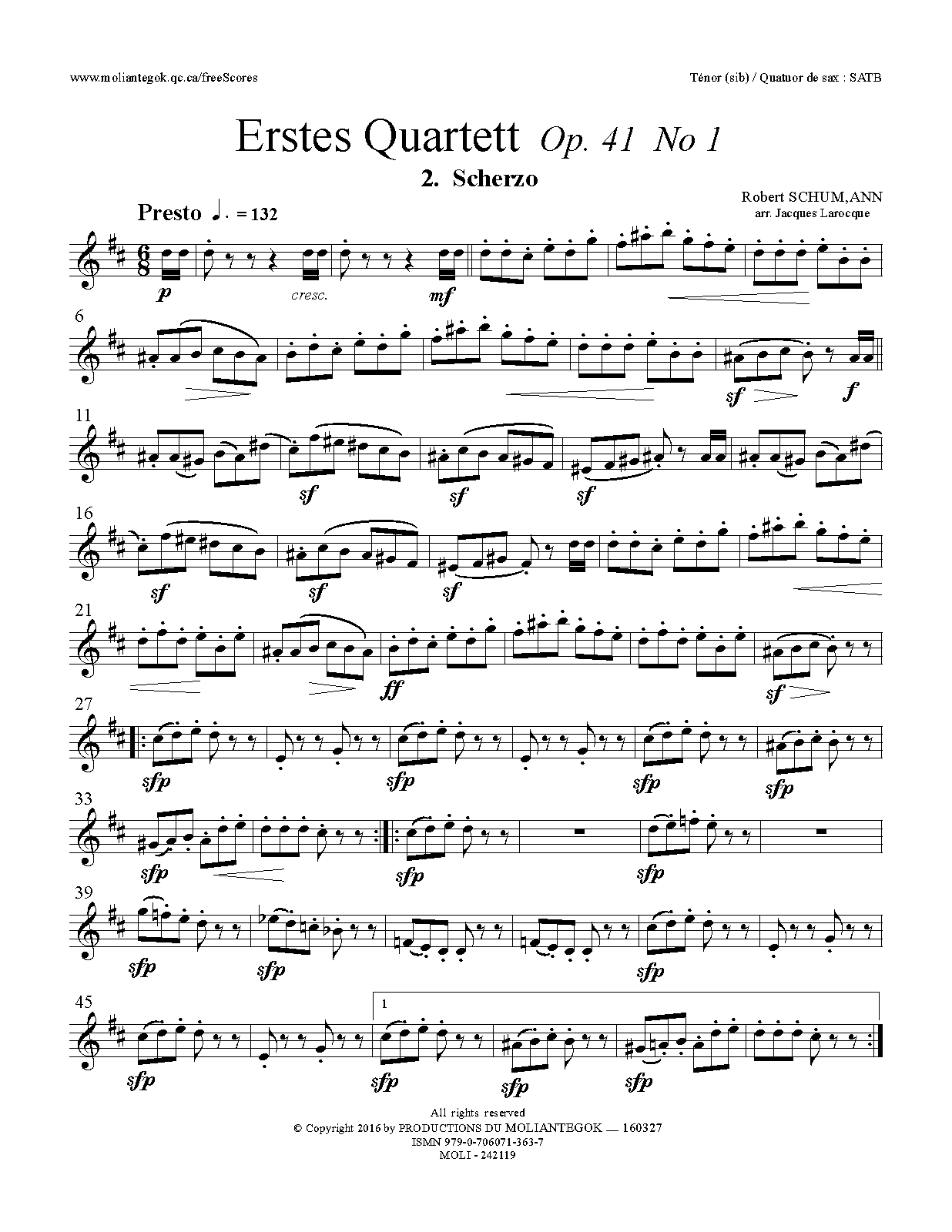 File:PMLP13306-SCHUMANN-Quatuor Op.41 -1 Scherzo = 4sax SATB - Tenor sax.pdf