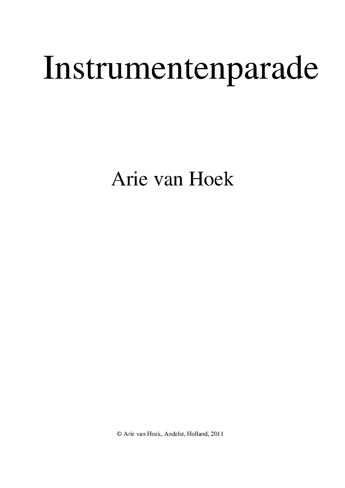 The Instruments of the Wind Ensemble (Hoek, Arie van) IMSLP