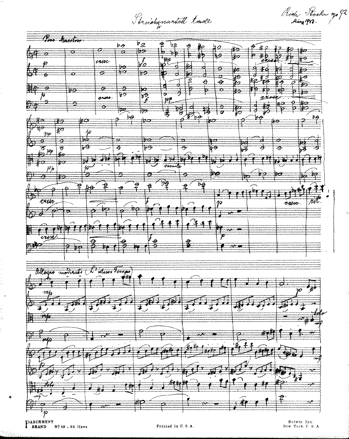 String Quartet No.3, Op.92 (Stöhr, Richard) - IMSLP