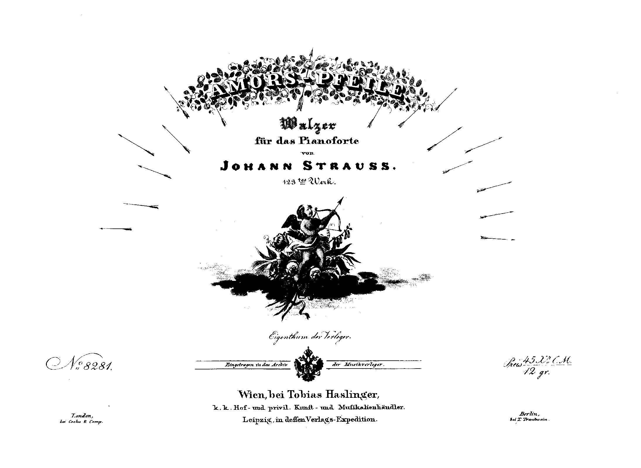 Amors-Pfeile, Op.123