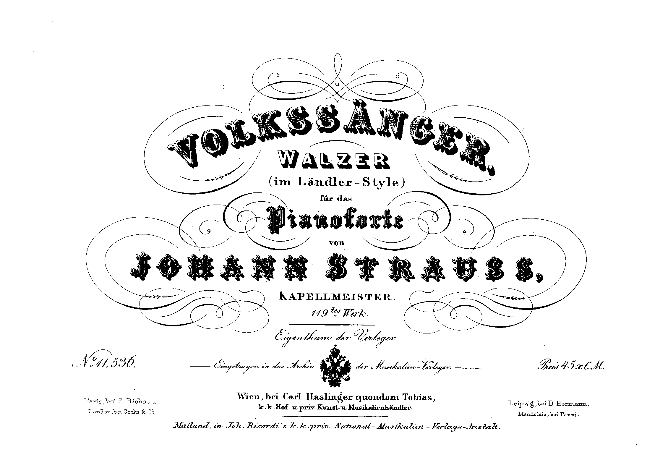 Volkssänger Walzer