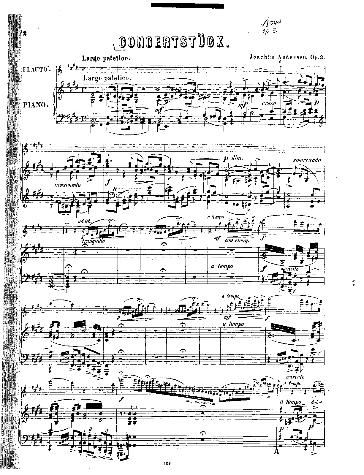 Concert Piece for Flute and Orchestra, Op.3 (Andersen, Joachim) IMSLP