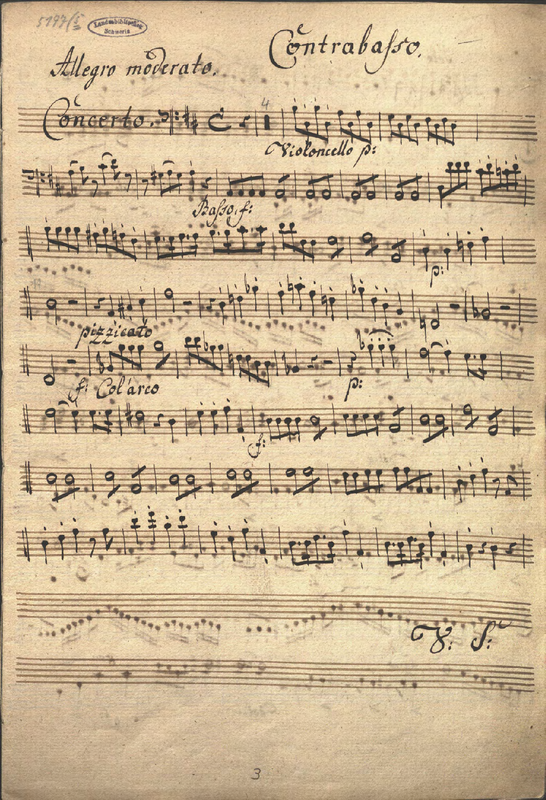 Double Bass Concerto No.15 in D major, M.B 17 (Sperger, Johann Matthias