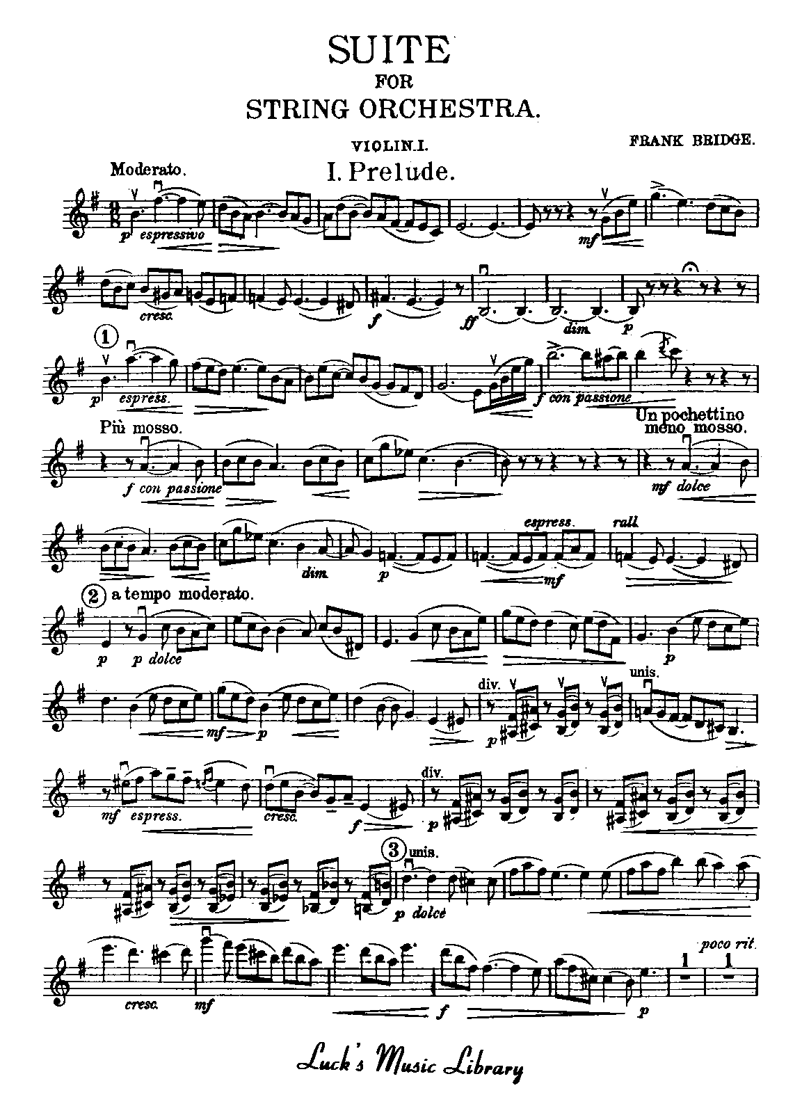 Suite for String Orchestra, H.93 (Bridge, Frank) IMSLP