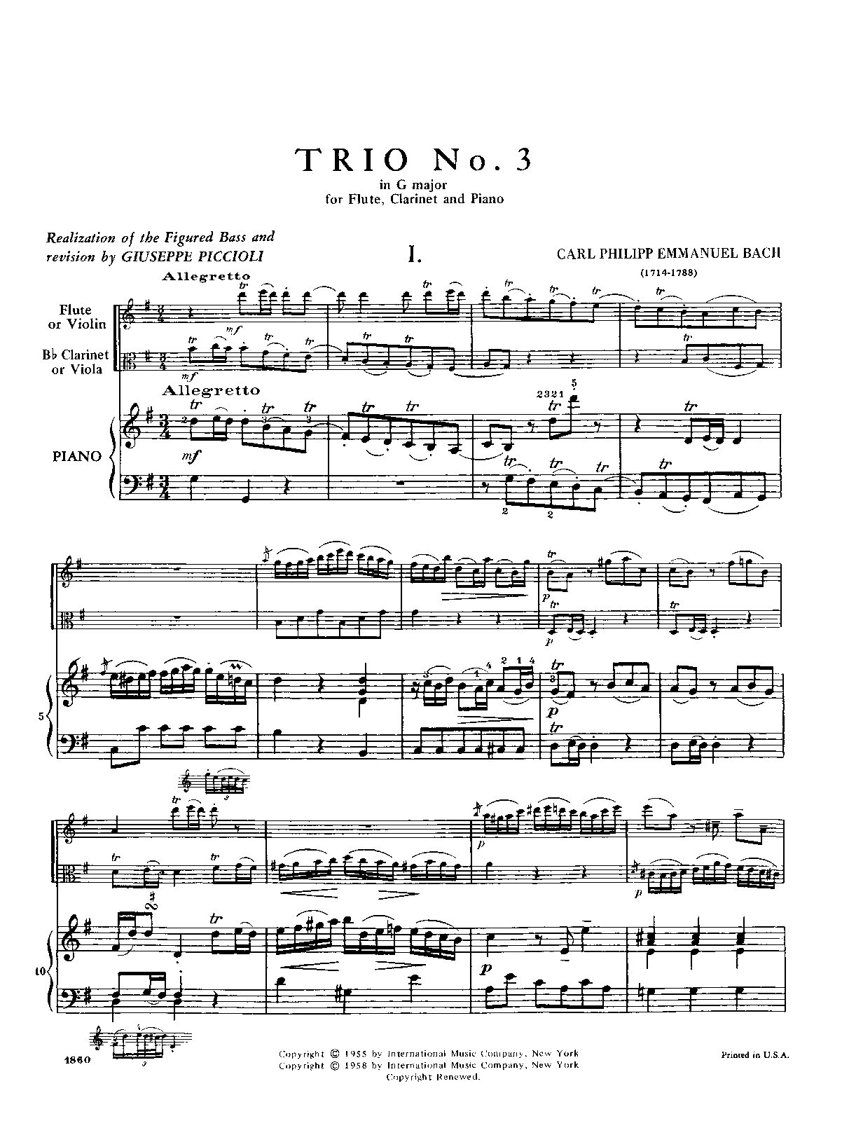 Trio Sonata in G major