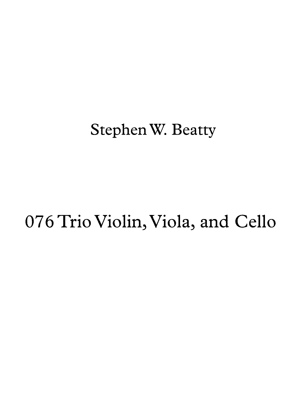 String Trio, Op.76 (Beatty, Stephen W.) - IMSLP