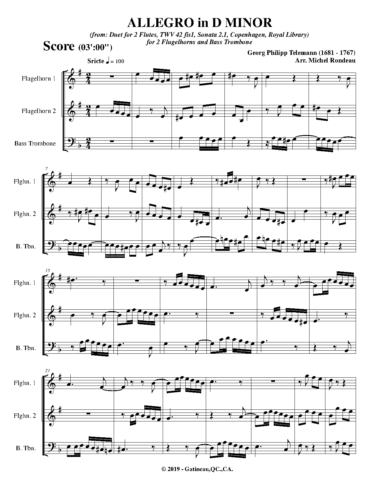 Duet for 2 Flutes, TWV 42fis1 (Telemann, Philipp) IMSLP