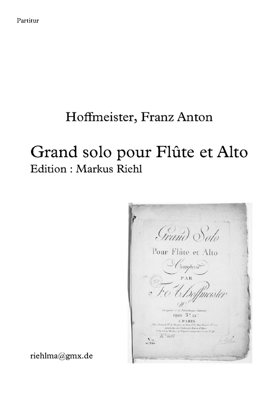 Grand solo pour flûte et alto (Hoffmeister, Franz Anton) IMSLP