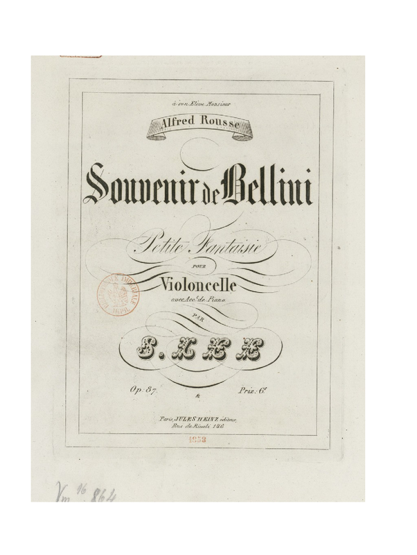 Souvenir de Bellini