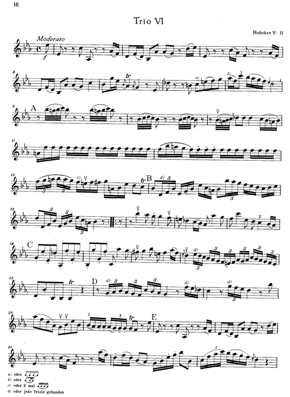 String Trio in E-flat major, Hob.V:11