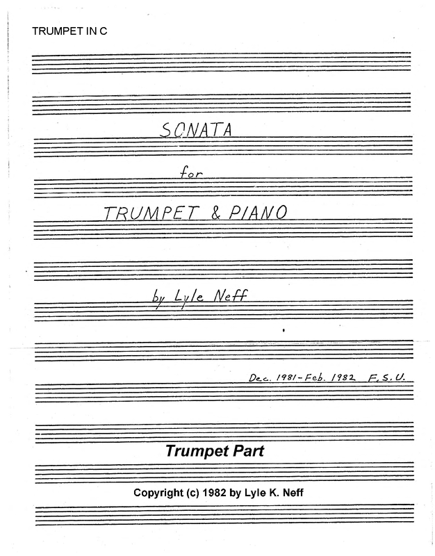 Sonata for Trumpet and Piano (Neff, Lyle K.) - IMSLP