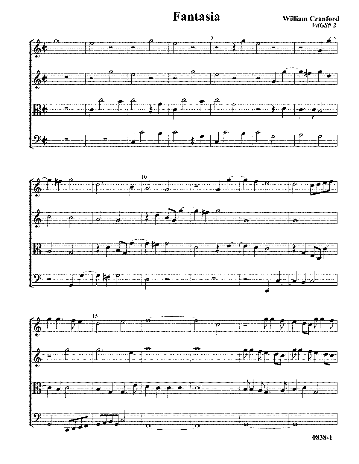 Fantasias for 4 Viols (Cranford, William) - IMSLP