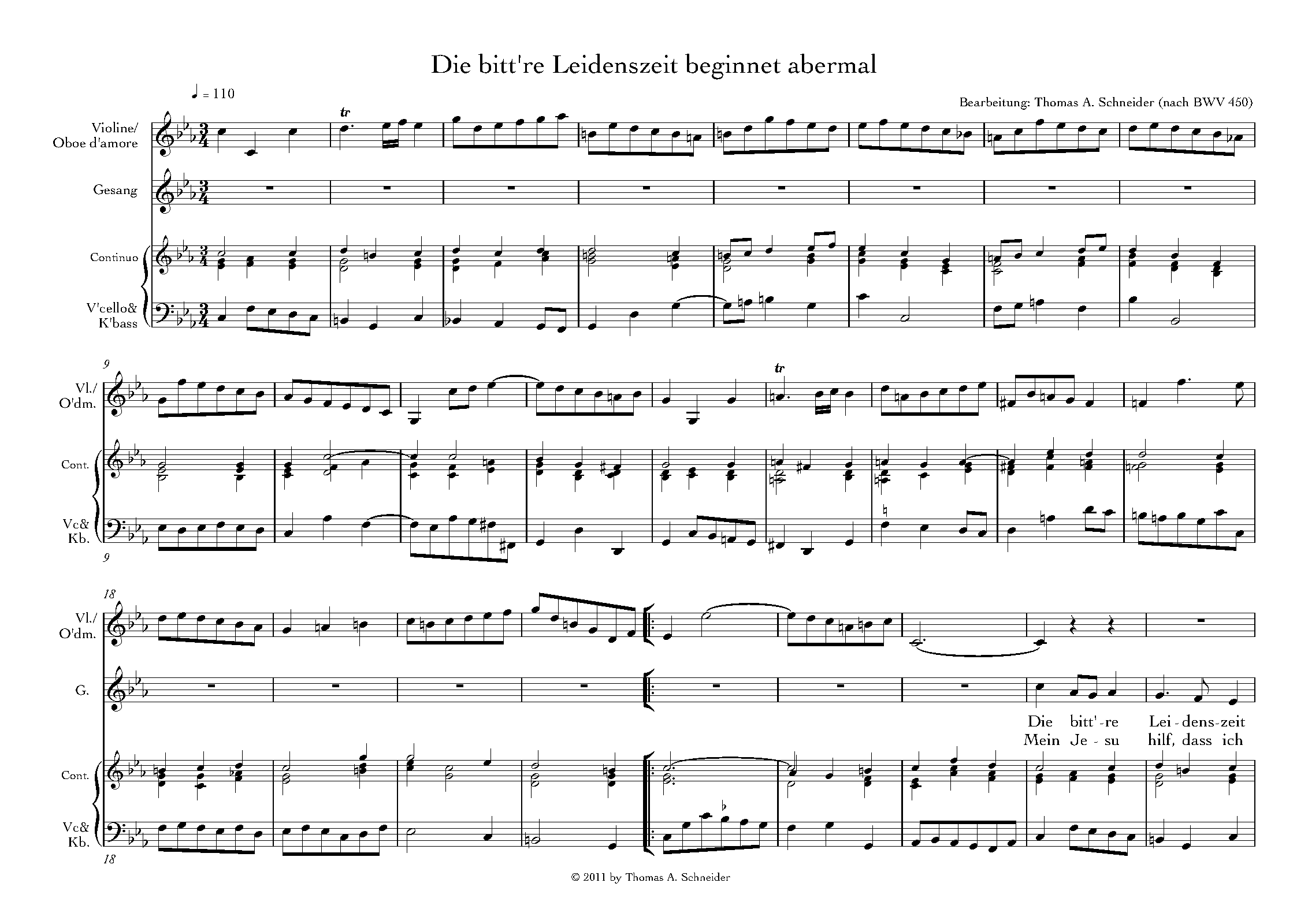 12 Arien und Lieder für die Passionszeit und die Karwoche