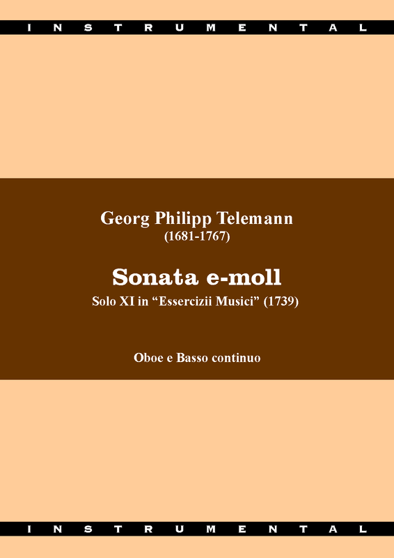 Oboe Sonata, TWV 41e6 (Telemann, Philipp) IMSLP