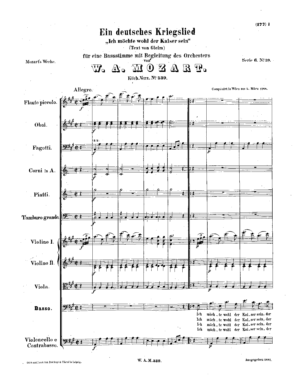 Ein deutsches Kriegslied