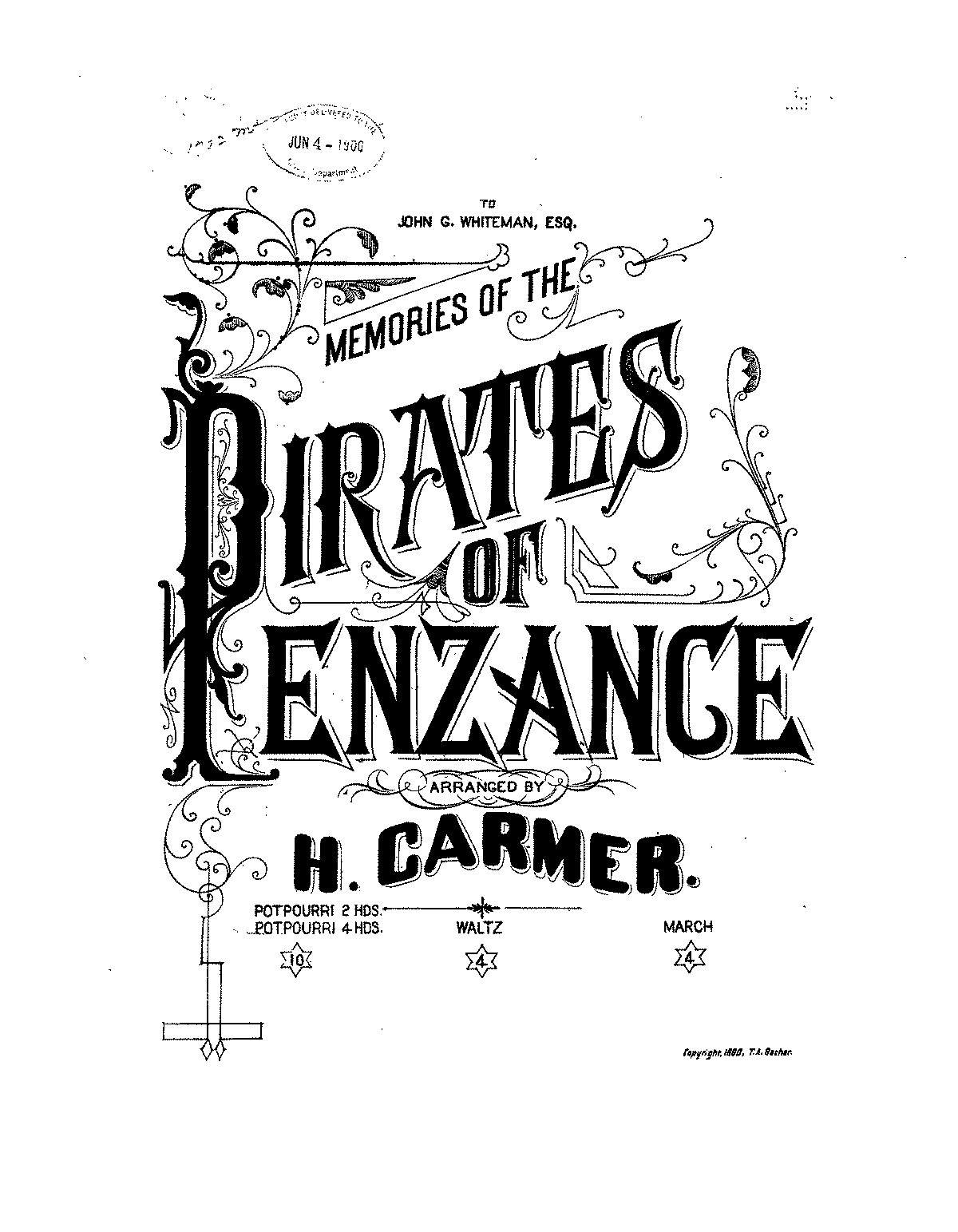 poor wandering one pirates of penzance sheet music