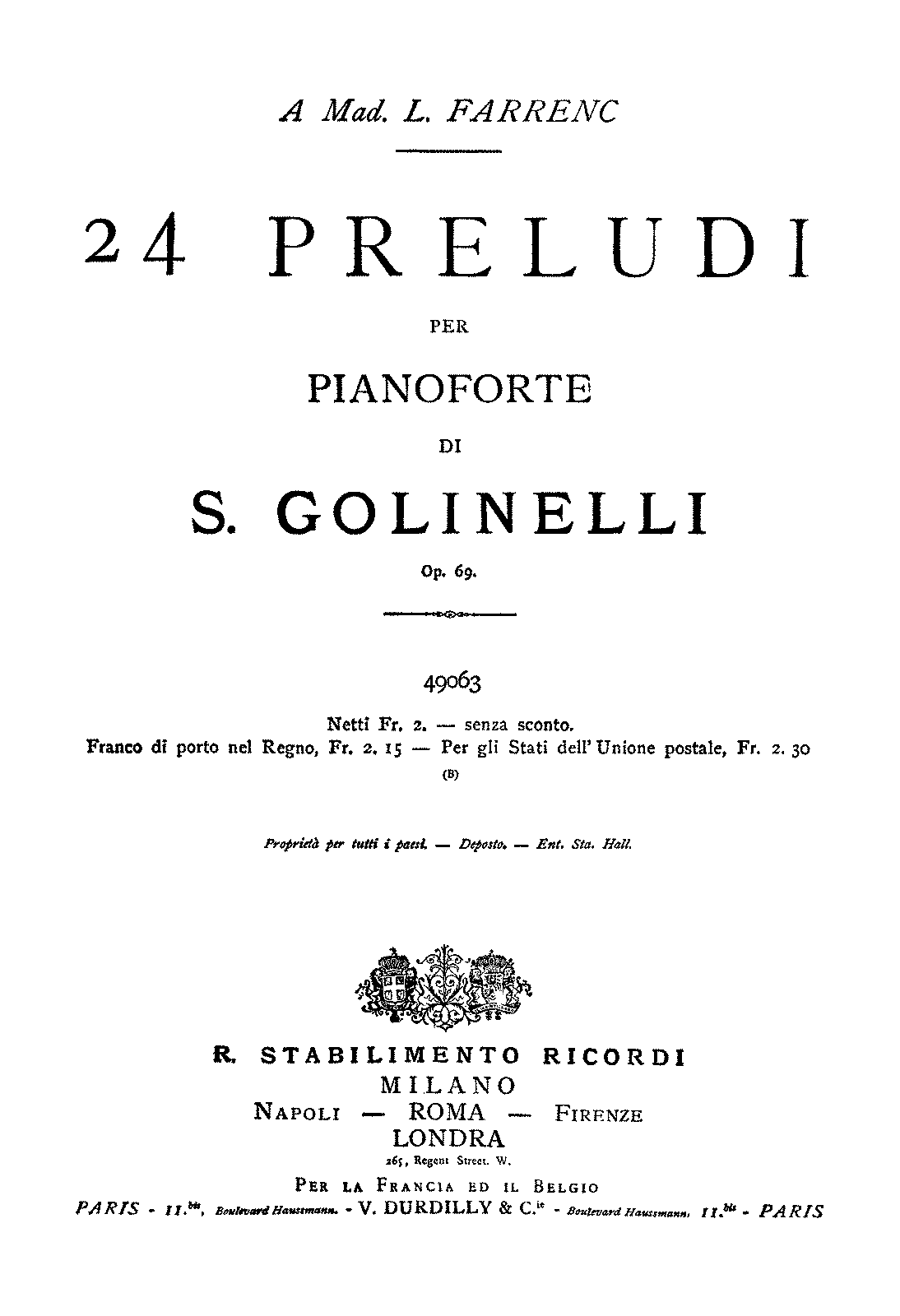 24 Preludes, Op.69 (Golinelli, Stefano) - IMSLP