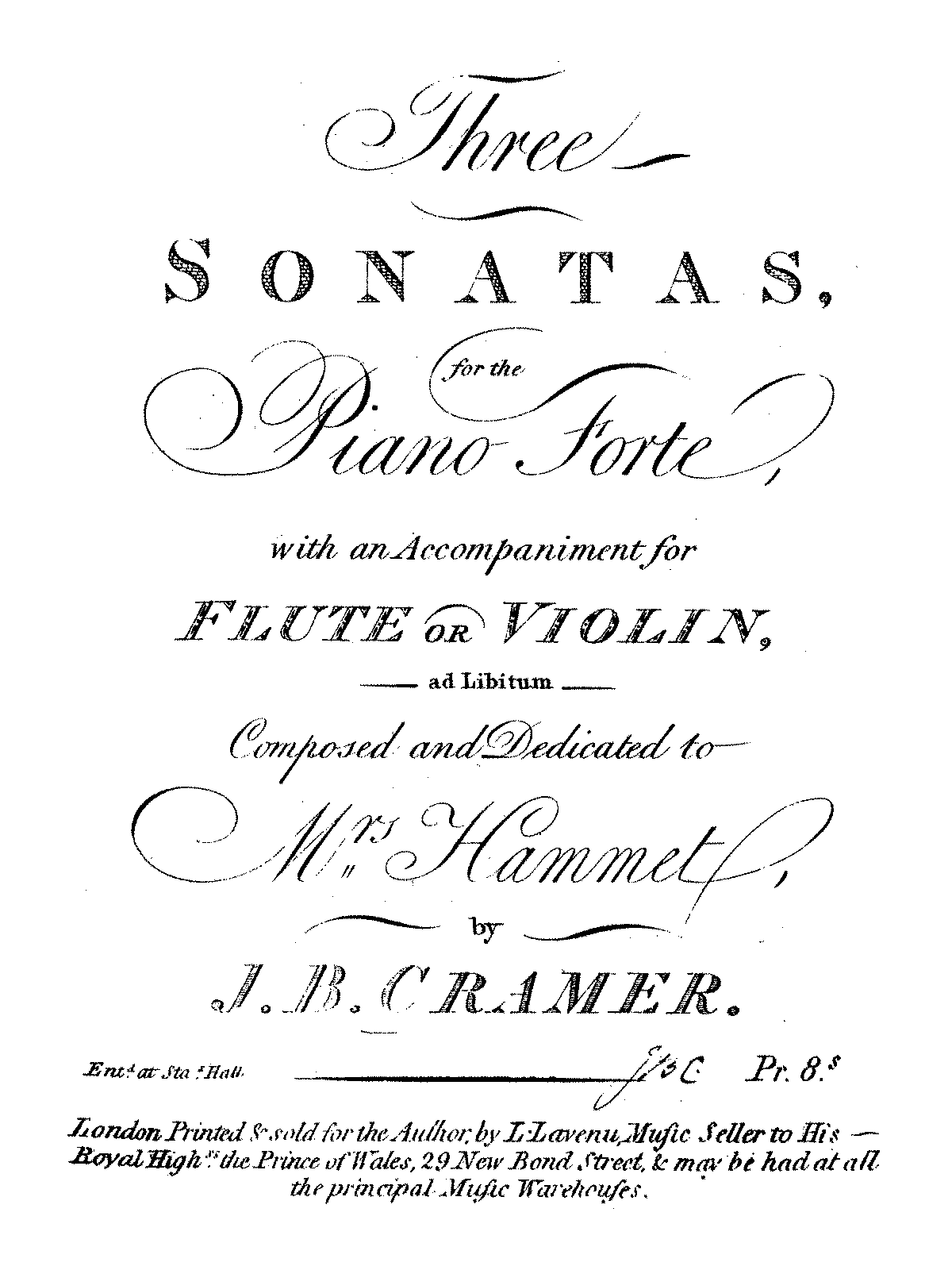 3 Sonatas, Letter A (Cramer, Johann Baptist) - IMSLP