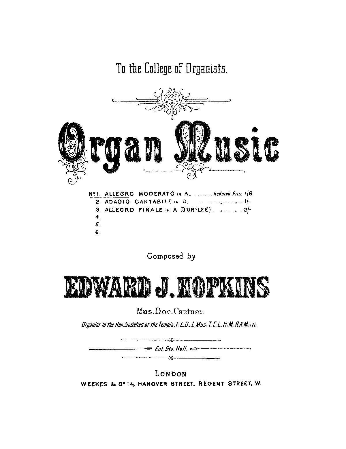 Organ Sonata in A major (Hopkins, Edward John) - IMSLP