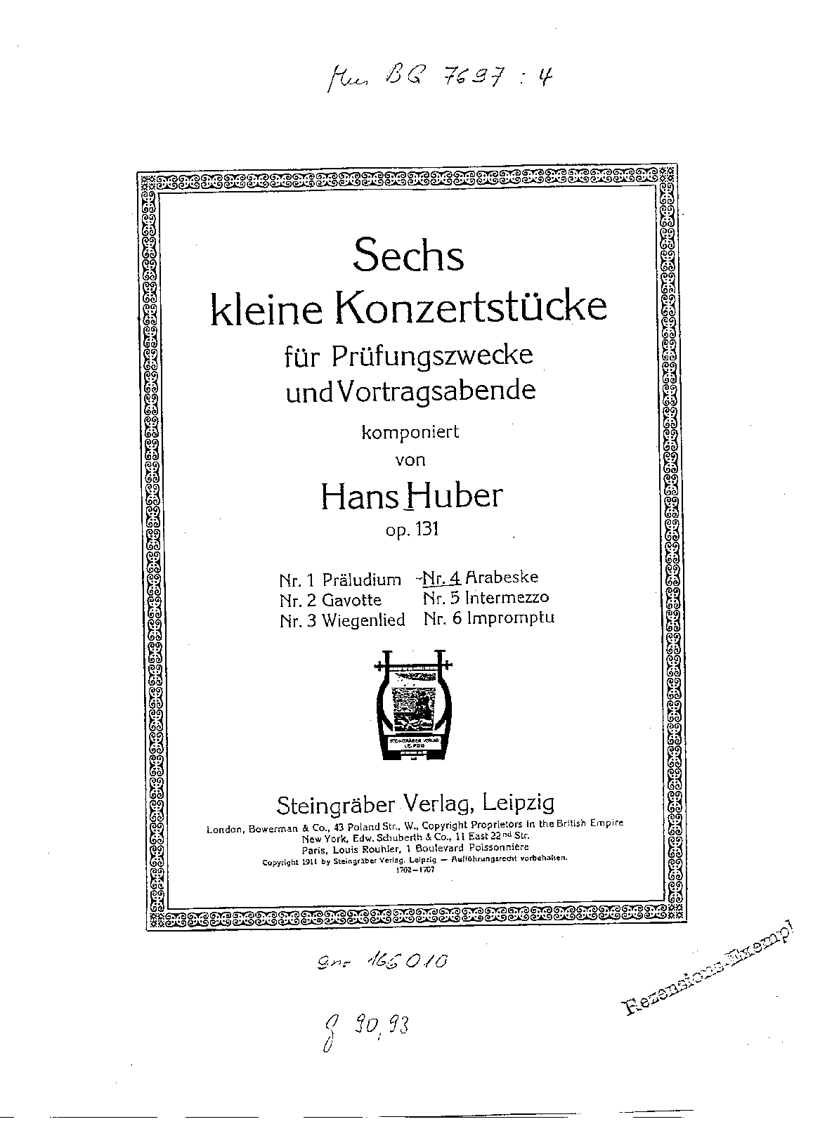 File:Huber - Op.131 - 6 Klavierstucke - No.4 - Arabeske.pdf