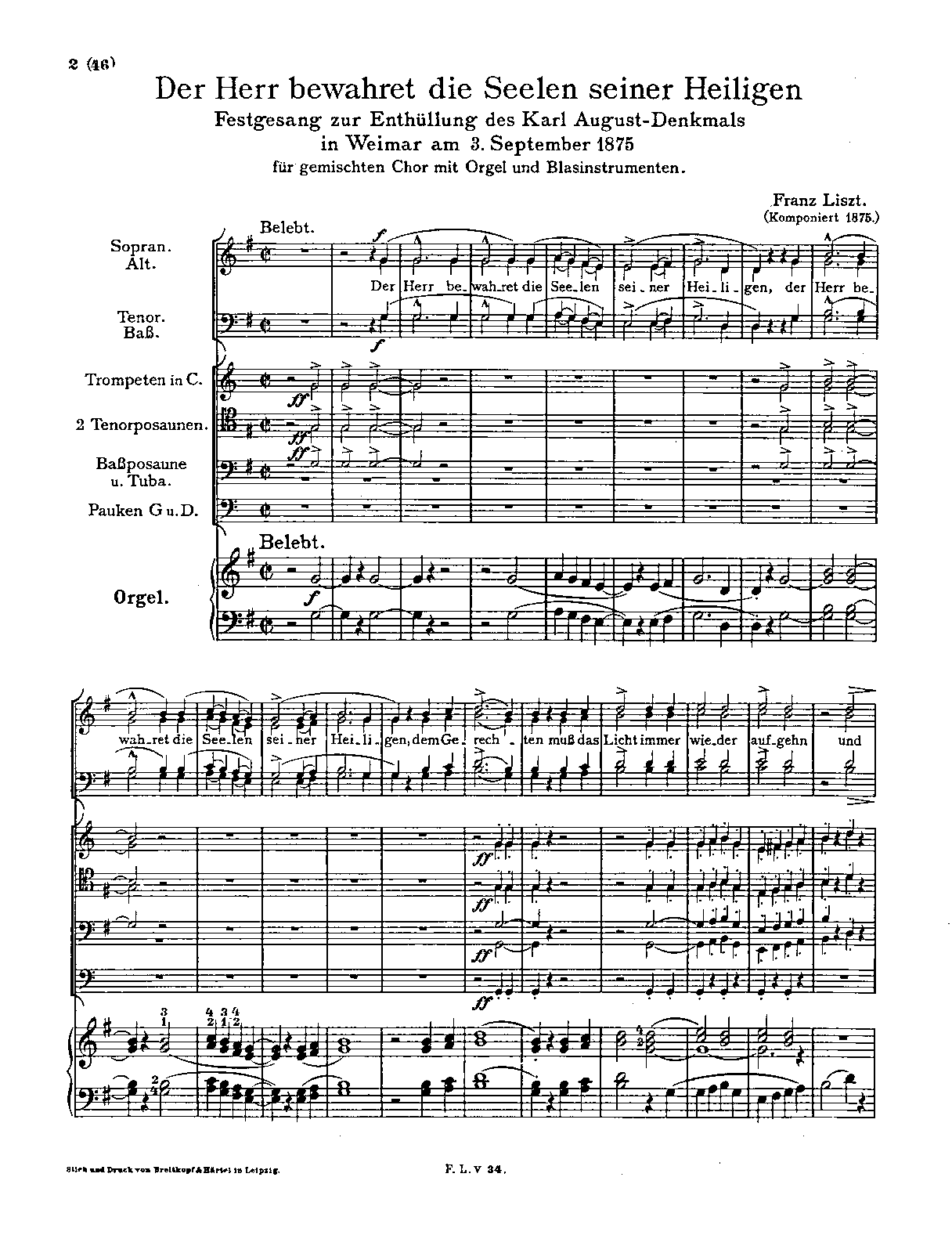 Der Herr bewahret die Seelen seiner Heiligen