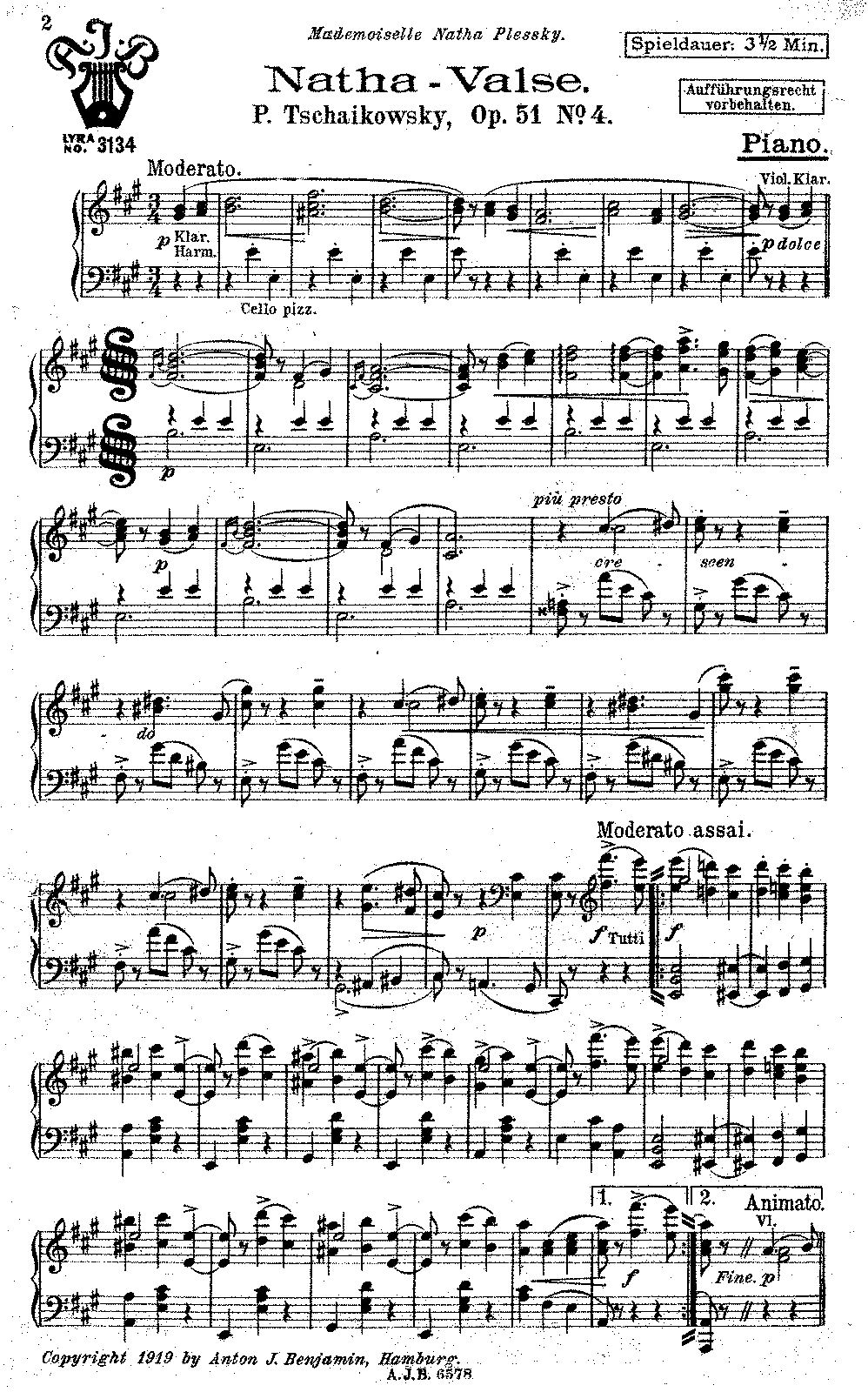 6 Pieces, Op.51 (Tchaikovsky, Pyotr) - IMSLP
