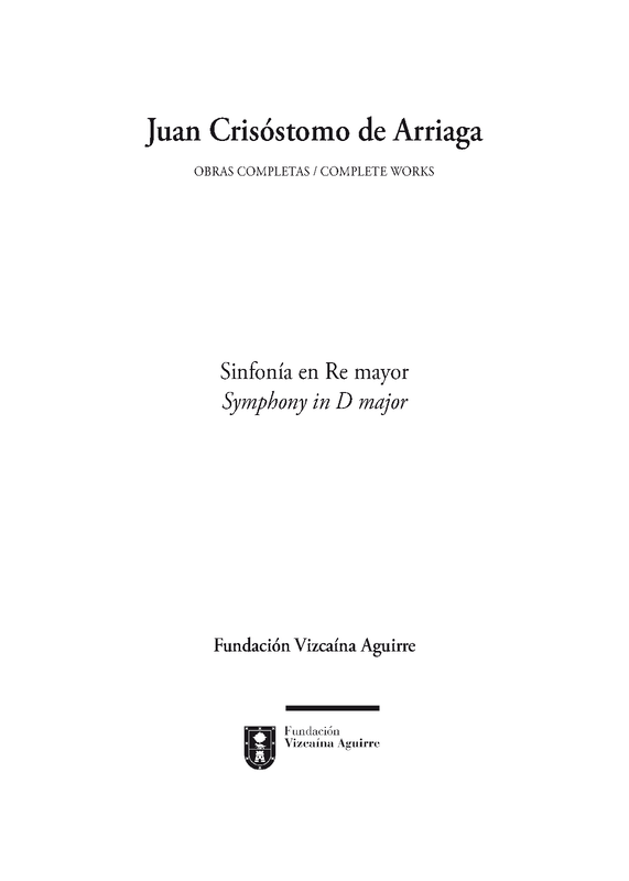 Symphony in D major (Arriaga, Juan Crisóstomo de) IMSLP