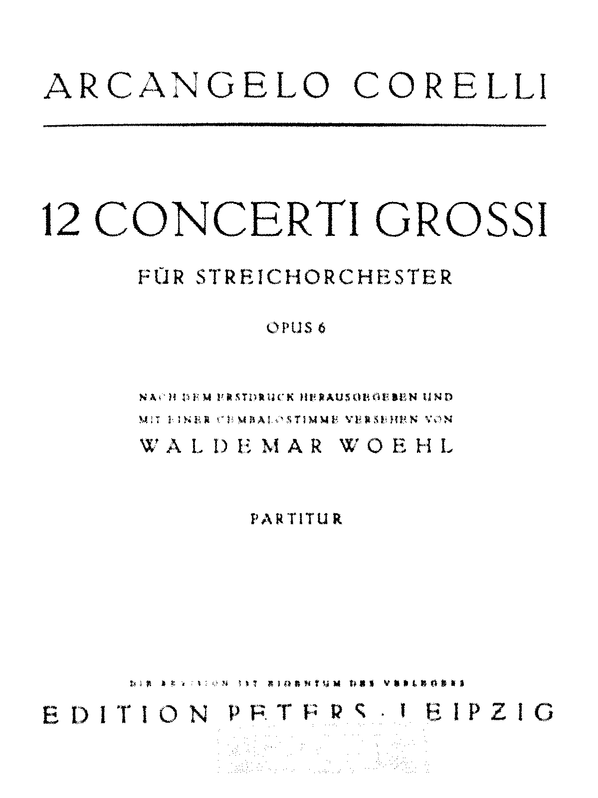 12 Concerti Grossi, Op.6 (Corelli, Arcangelo) - IMSLP: Free Sheet Music ...