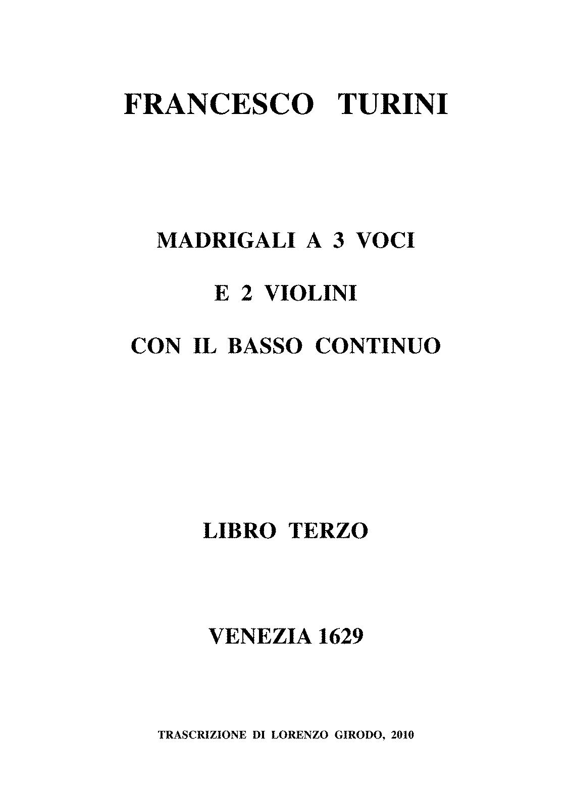 Madrigali, Libro 3 (Turini, Francesco) - IMSLP
