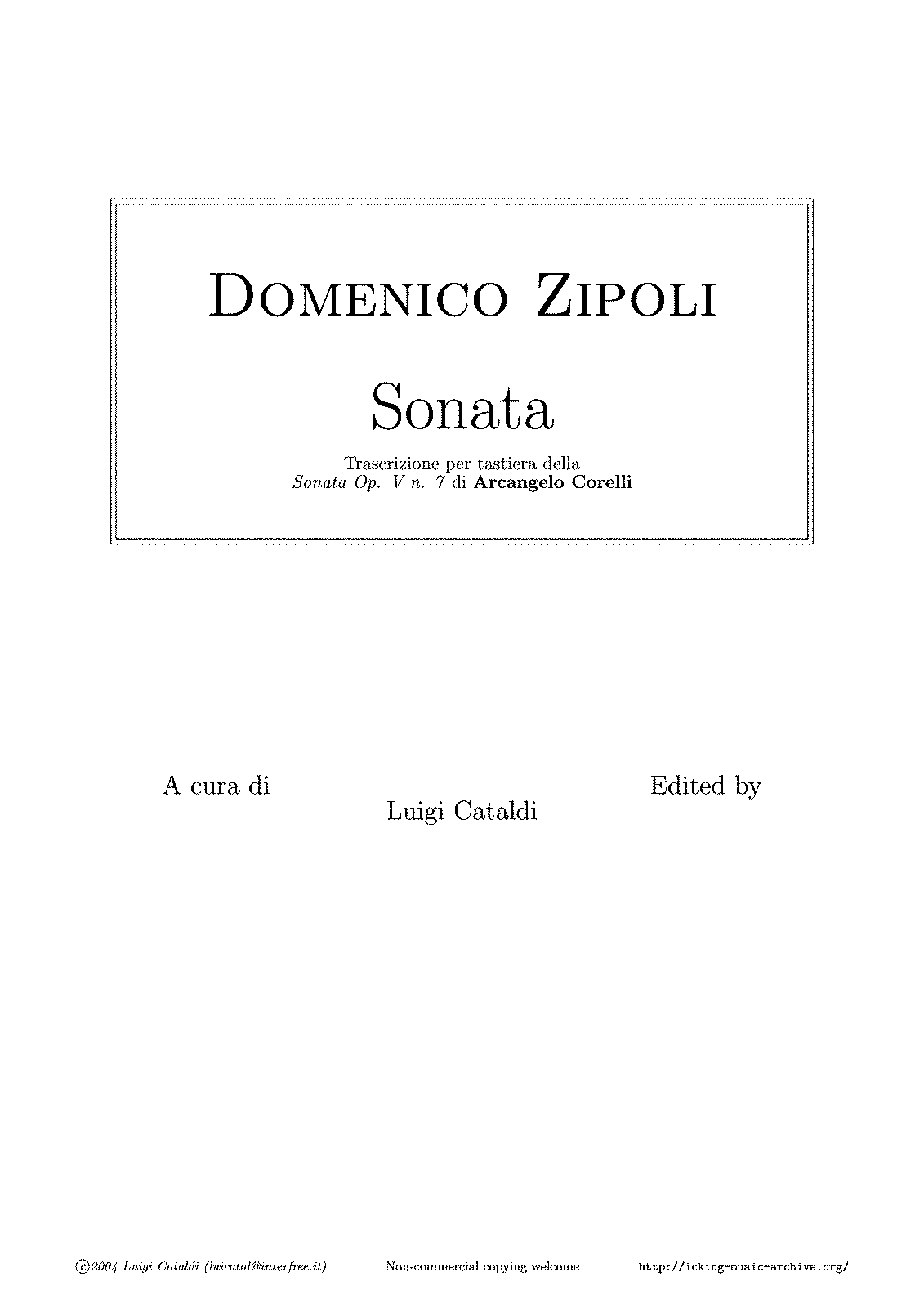 Violin Sonata In D Minor, Op.5 No.7 (Corelli, Arcangelo) - IMSLP: Free ...